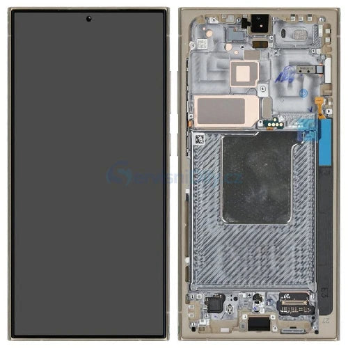 SERVICE PACK (Avec châssis) ECRAN LCD SAMSUNG GALAXY S24 ULTRA 5G (S928B) Titane Jaune