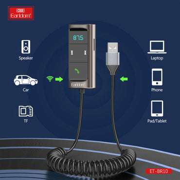 Earldom 2-in-1 Wireless Audio Black ET-BR07