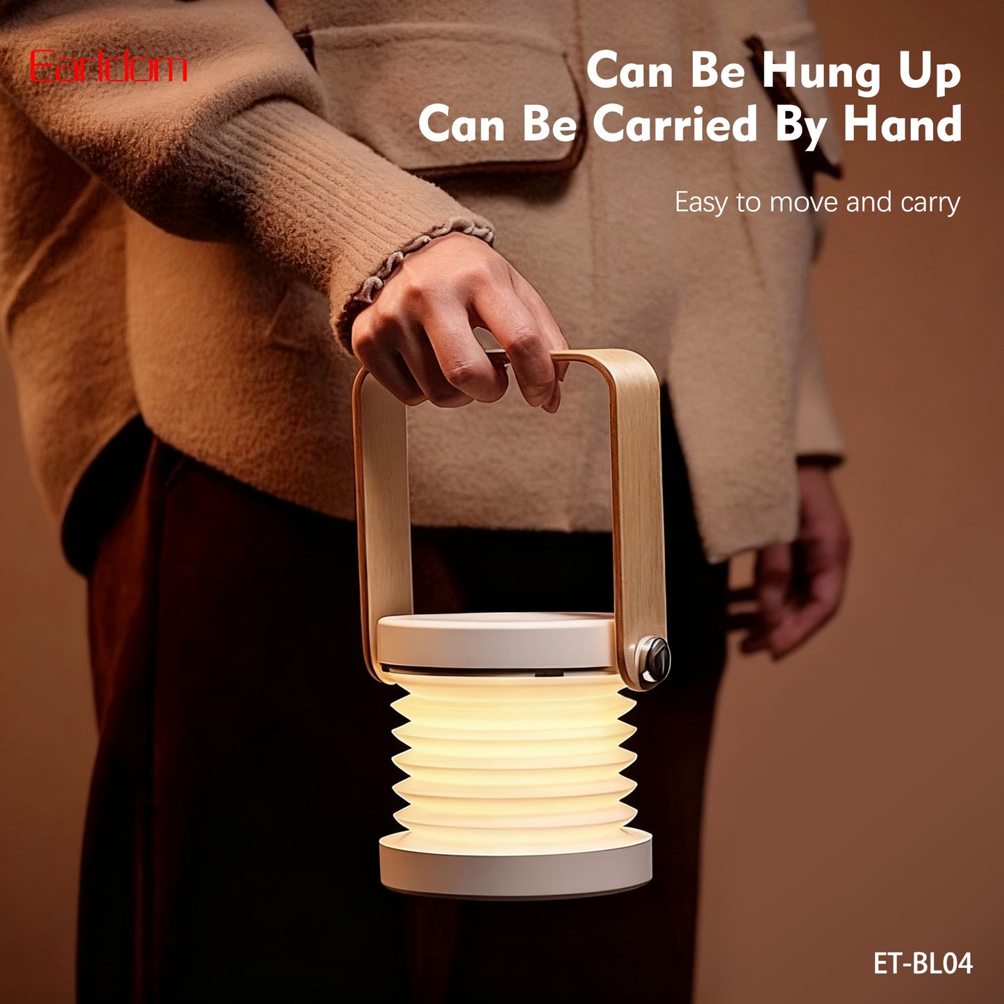 Earldom Lantern & Foldable Camping Light White ET-BL04