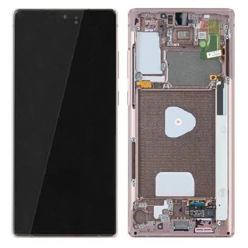 SERVICE PACK (Avec châssis) Ecran LCD SAMSUNG GALAXY NOTE 20 5G/4G (N981B/U/N980F) Bronze mystique