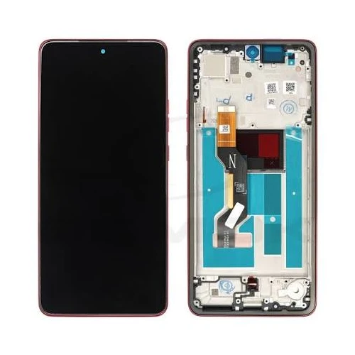 ORIGINAL (Avea châssis) ÉCRAN LCD Motorola G86 5G (2025)/G86 Power 5G (2025) Chrysanthème/Rouge
