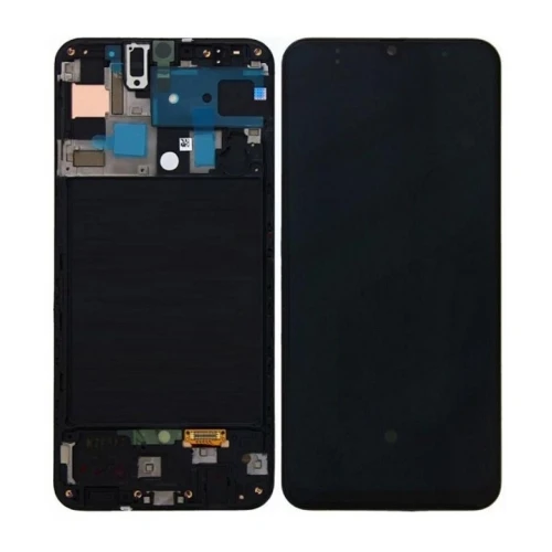 OLED (Sans Châssis) Écran LCD Samsung Galaxy A50S (A507F) Noir Prisme Crush