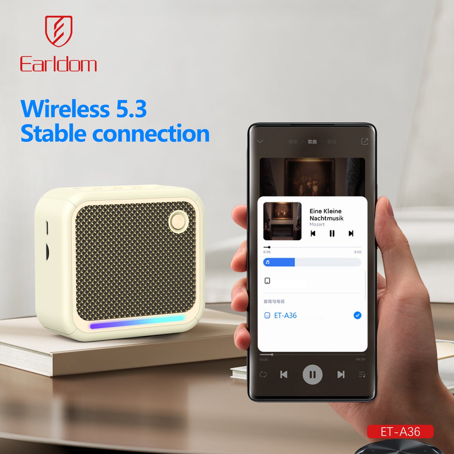 Earldom Portable Mini Wireless Speaker Support TF Card ET-A36