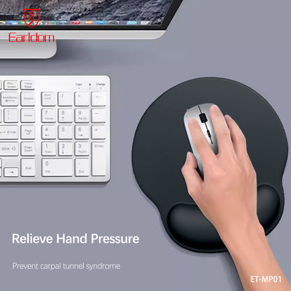 Earldom Wrist Guard Mouse Pad Black ET-MP01