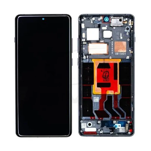 ORIGINAL (Avec châssis) Écran LCD OnePlus 12 5G Blanc/Argent