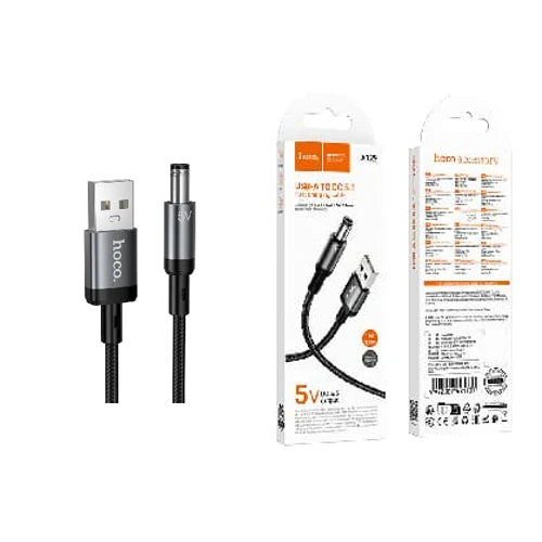 Hoco X129 Advantage 5V charging cable USB to DC5.5 - black