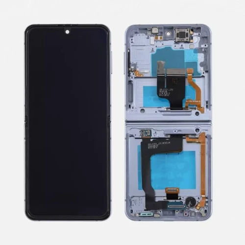 ORIGINAL Reconditionné (Interne) (Avec châssis) Écran LCD SAMSUNG GALAXY Z FILP 4 5G (F721U) Noir / Bospoke Marine