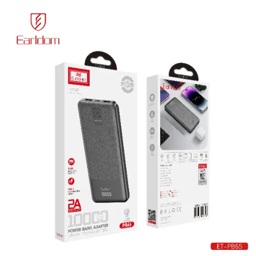 Earldom 10000 Power Bank Adpater Black ET-PB65