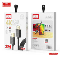 Earldom Câble audio-vidéo 4K HD ET-W24 (5 mètres) Noir