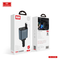 Chargeur de voiture Earldom 5 en 1 CC37 Noir