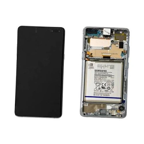SERVICE PACK (Avec châssis) ECRAN LCD SAMSUNG GALAXY S10 5G (G977B/N/U) Noir majestueux