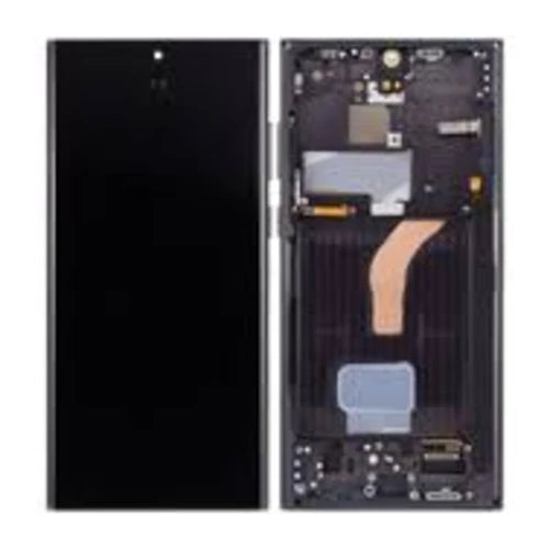SERVICE PACK (Avec châssis) ECRAN LCD SAMSUNG GALAXY S22 ULTRA 5G (S908B) Phantom Noir