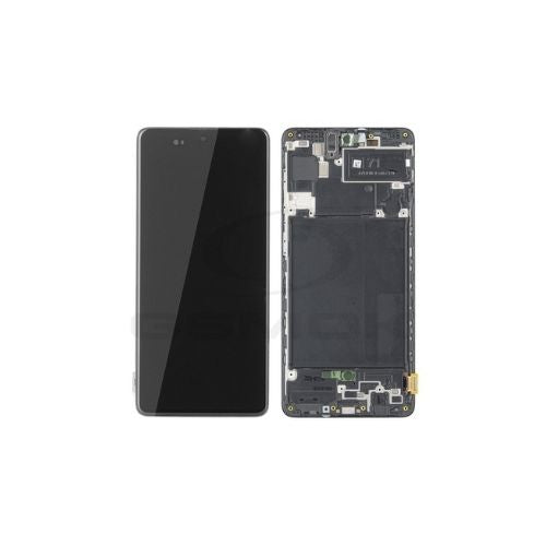SERVICE PACK (Avec châssis) Écran LCD Samsung Galaxy A71 4G (A715F) Noir Prisme Crush