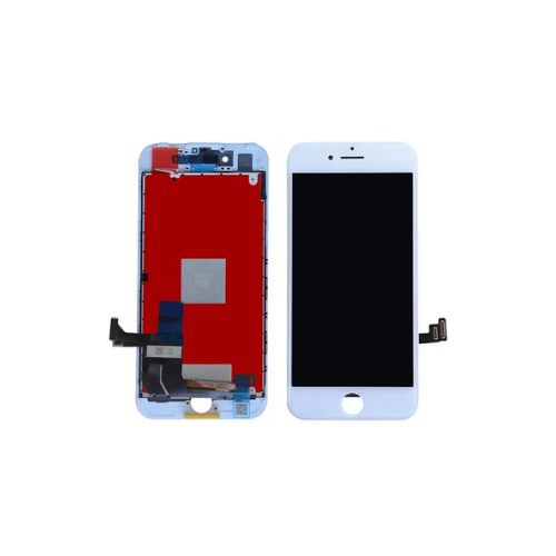 White smartphone LCD display and digitizer assembly replacement part from GSM PART DISTRIBUTION