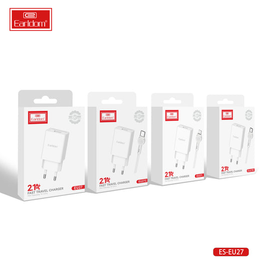 Earldom 2.4A USB Fast Travel Charger ES-EU27