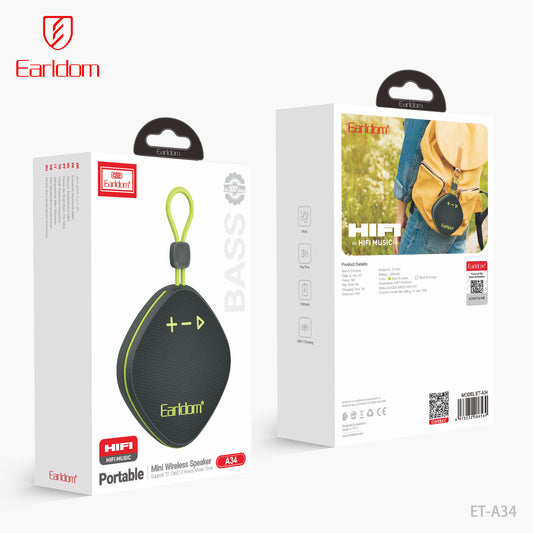 Earldom Portable Mini Wireless Speaker ET-A34