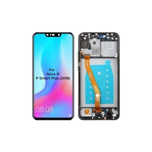 ORIGINAL (Avec châssis) Écran LCD NOIR Huawei P SMART PLUS 2018