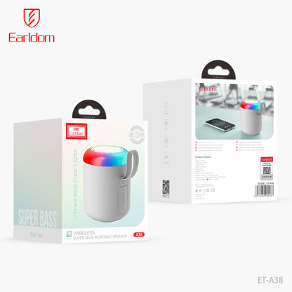 Earldom Wireless Super Bass Portable Speaker White ET-A38