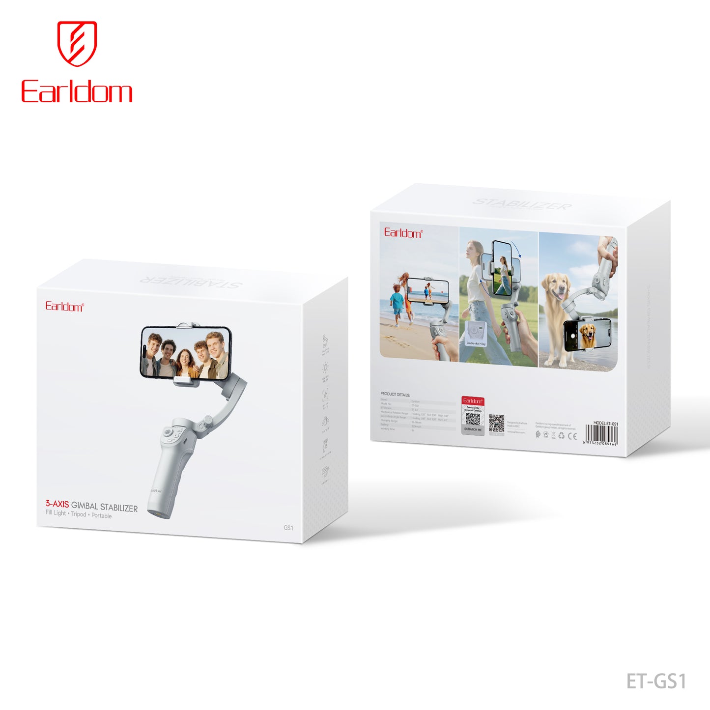 Earldom 5 Axiz Gimbal Stabilizer White ET-GS1