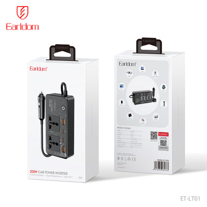 Earldom 200W Car Power Inverter Black ET-LT01