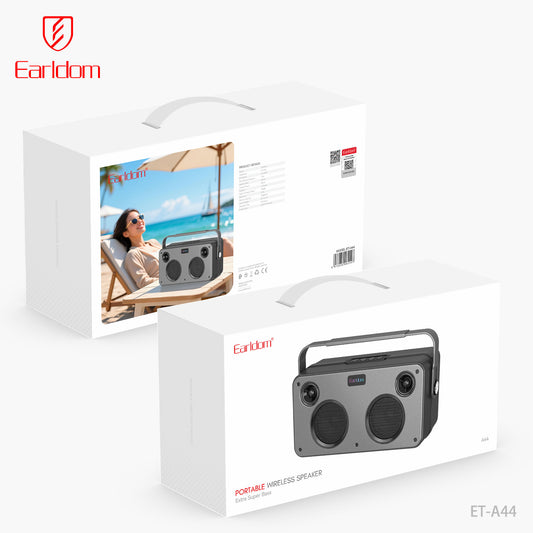 Earldom Portable Wireless Speaker Black ET-A44