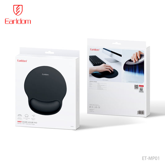 Earldom Wrist Guard Mouse Pad Black ET-MP01
