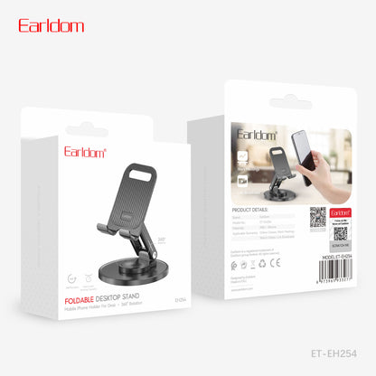 Earldom Foldable Desktop Stand Black ET-EH254