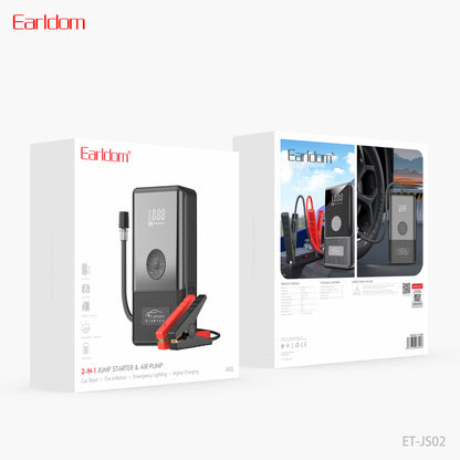Earldom 2-in-1 Jump Starter & Air Pump Black ET-JS02