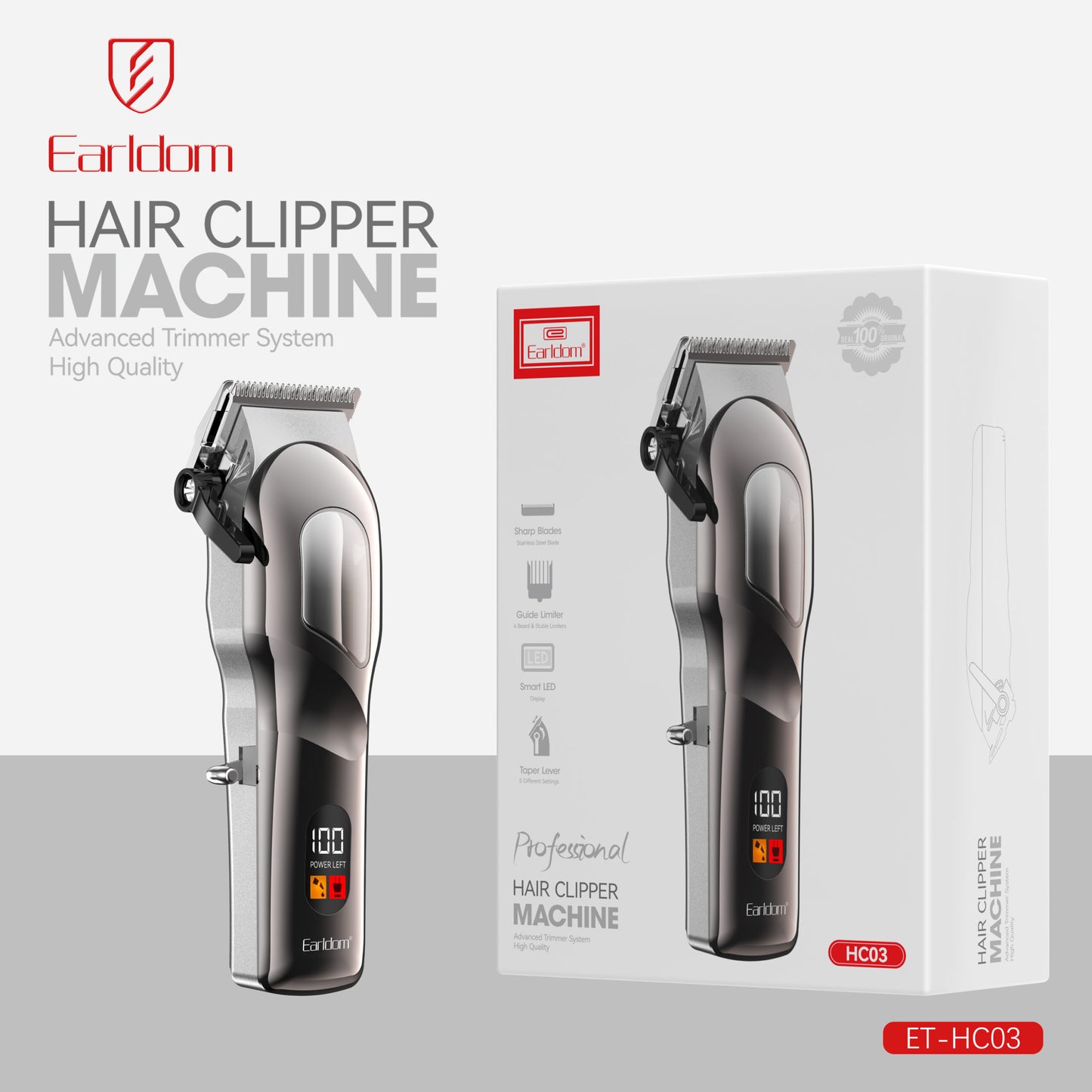 Ensemble de coupe multifonctionnel 3 en 1 Earldom HC02 Noir