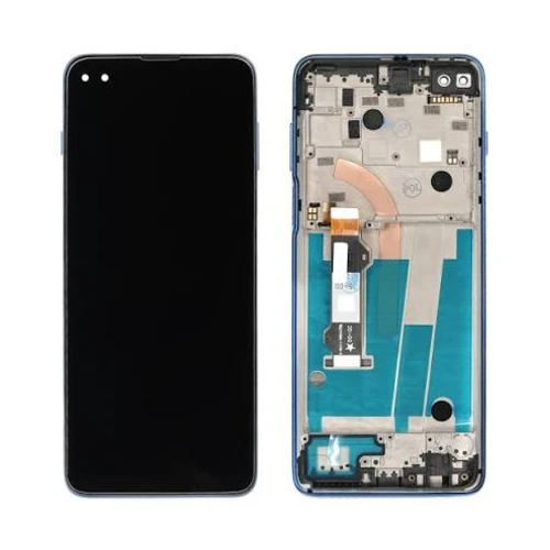 ORIGINAL (Avec chssis) ÉCRAN LCD Motorola G 5G Plus (2020) Surf bleu