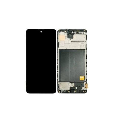 SERVICE PACK (Avec châssis) Écran LCD Samsung Galaxy A51 4G (A515F) Noir Prisme Crush
