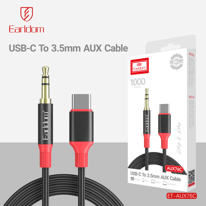 Earldom USB-C to 3.5mm Aux Cable ET-AUX76C