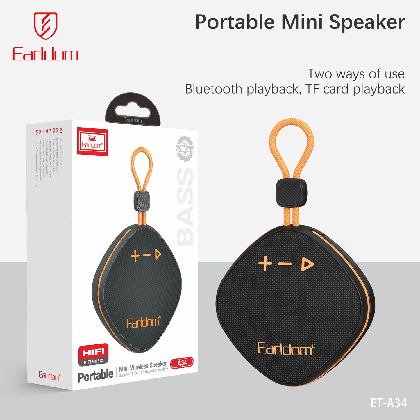 Earldom Portable Mini Wireless Speaker ET-A34