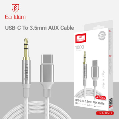 Earldom USB-C to 3.5mm Aux Cable ET-AUX76C