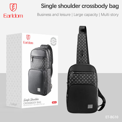 Earldom Single Sholuder Crossbody Bag Black ET-BG10