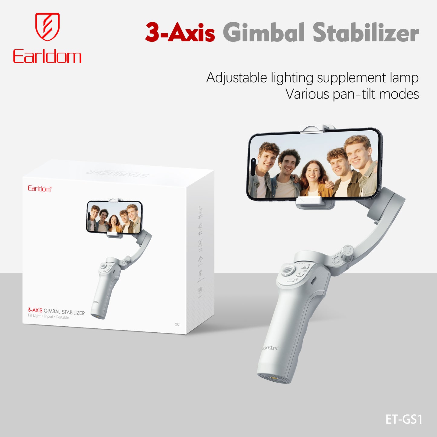 Earldom 5 Axiz Gimbal Stabilizer White ET-GS1