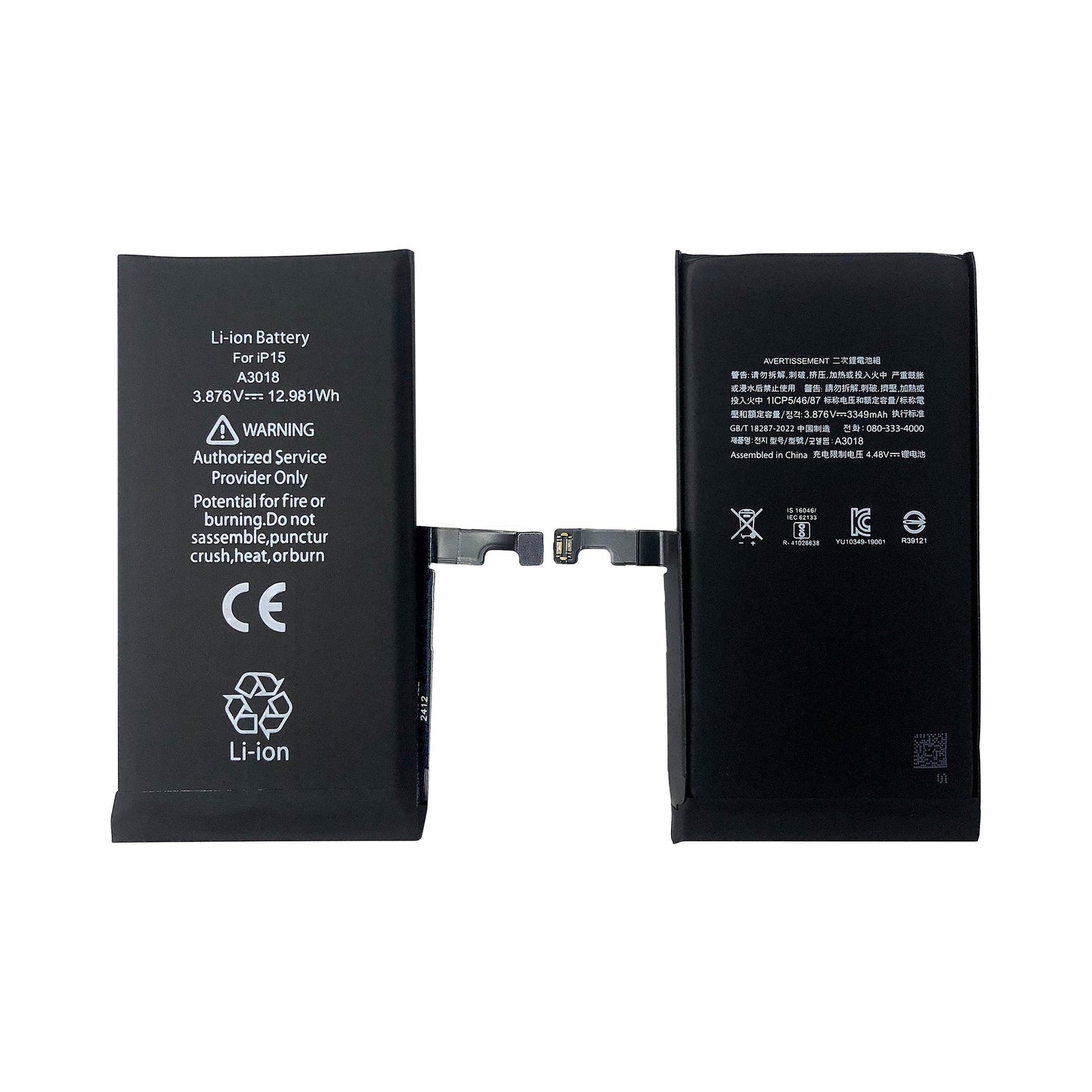 Puce TI + Batterie haute capacité / (EM) pour iPhone 15