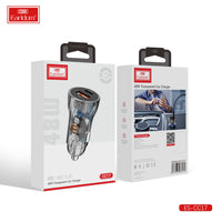 Chargeur de voiture transparent Earldom 48W noir sans câble CC17