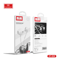 Écouteurs Earldom confortables à porter, blancs E59