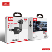 Support de téléphone de voiture Earldom Air Vent Design en acrylique noir EH202