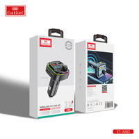 Kit mains libres FM sans fil Earldom 3.1A Noir M83