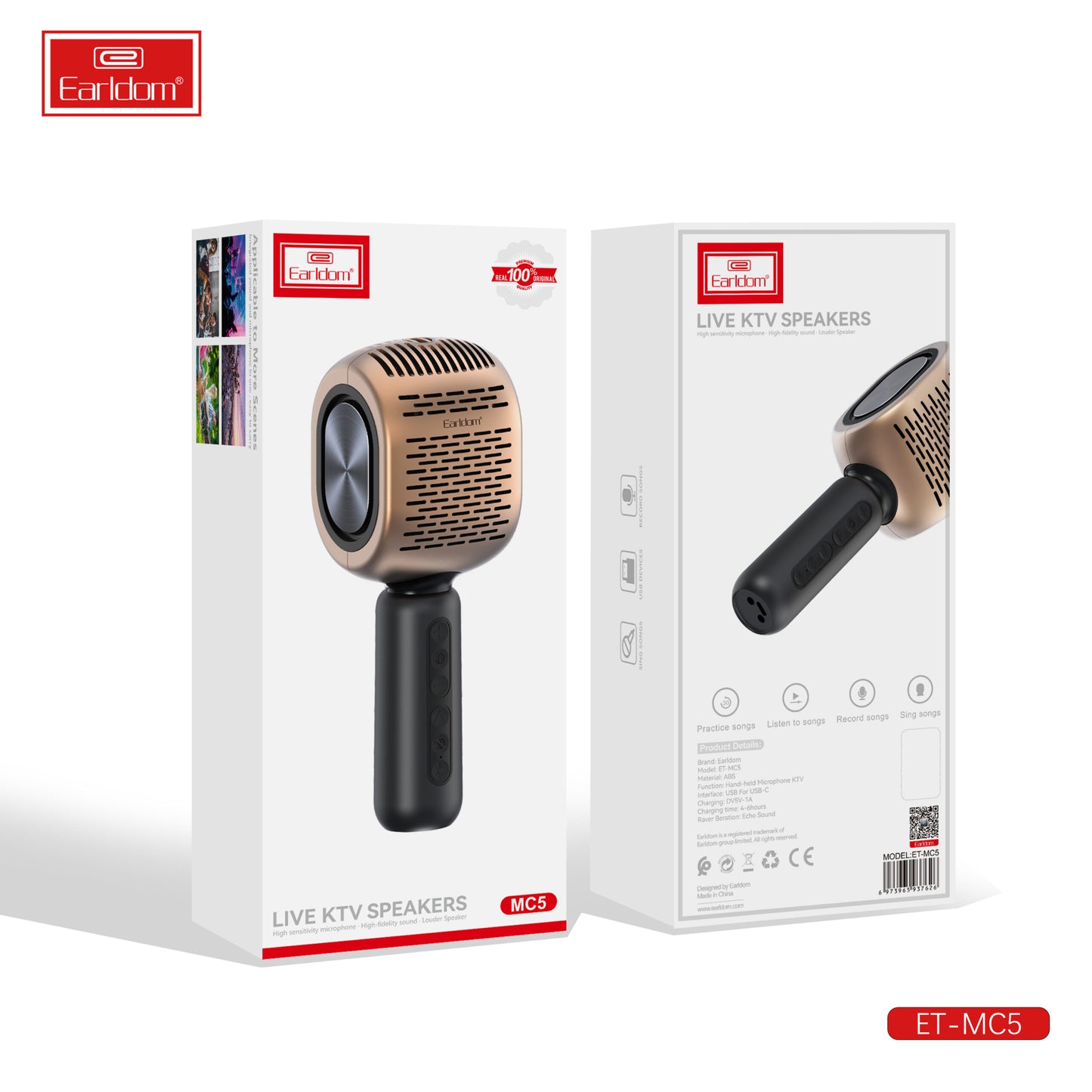 Enceintes Earldom Live KTV Gold MC5