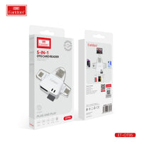 Lecteur de cartes OTG 5 en 1 Earldom Gris OT95