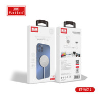 Chargeur sans fil Earldom avec câble USB-C blanc 15 W WC12