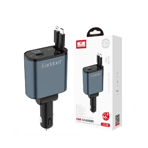 Earldom Retractable Car Charger ES-CC38