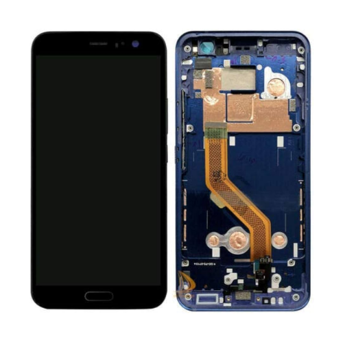 Écran LCD + écran tactile + Cadre incl. Capteur d'empreintes digitales - HTC U11 Bleu Saphir