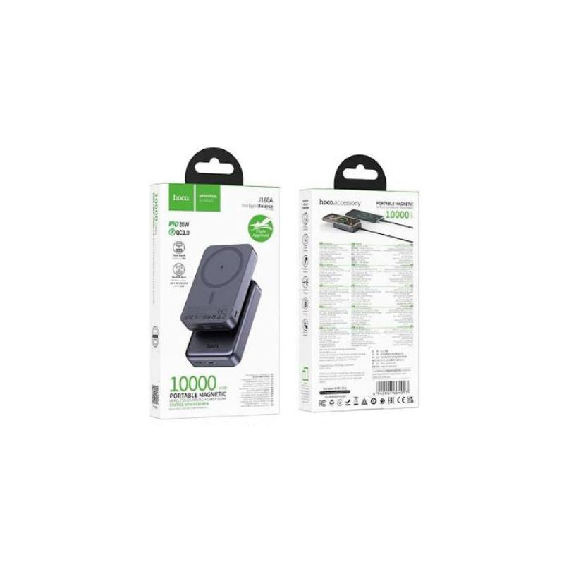Hoco J160A Original PD20W magnetic power bank(10000mAh)(CCC) - metal gray