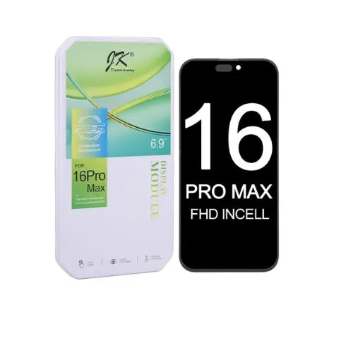 JK INCELL - FHD 1080P - 120 Hz (LTPS) ÉCRAN LCD IPHONE 16 PRO MAX NOIR