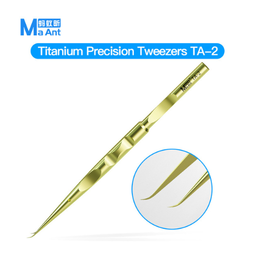 Pince à épiler de précision en titane MaANT TA-2