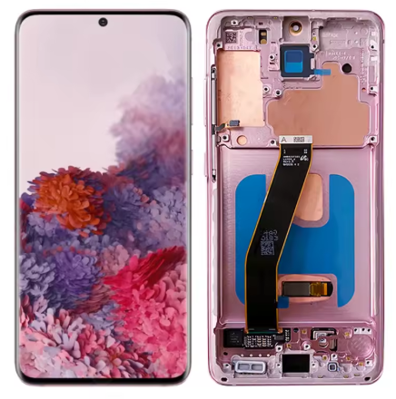 OLED (Avec châssis) ECRAN Complet LCD Rose Galaxy S20 4G/5G  (G980F/G981B)